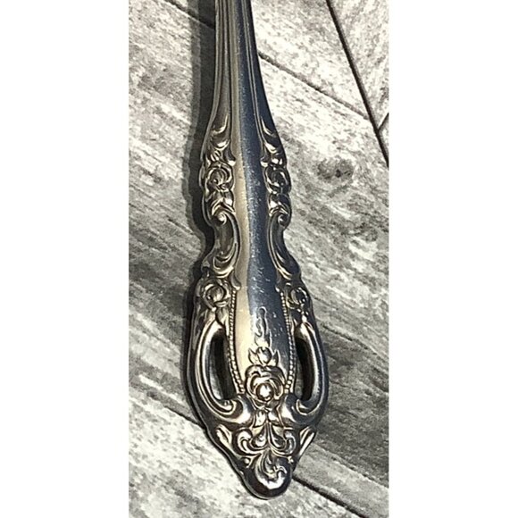 4 Vintage Oneida Community Brahms Silverware Table Spoons Set Flatware - Picture 5 of 5